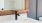 a bathroom faucet and a mirror